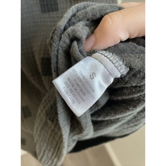 Piper & Scoot Dress Womens Small boho prairie square print smock shirt - Picture 3 of 7